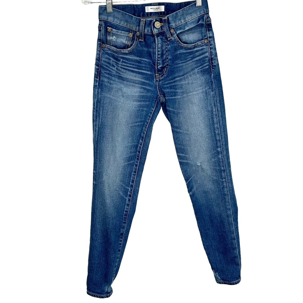 Moussy Vintage Velma Comfort Stretch Skinny Midrise Cropped Jeans